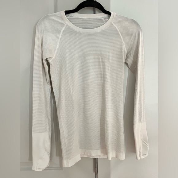 Lululemon Swiftly Tech Long Sleeve sz 4 White - Picture 4 of 4